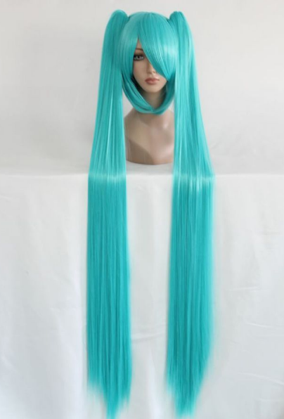 Peruca Hatsune Miku +2 Ponytails 120cm